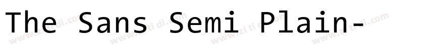 The Sans Semi Plain字体转换